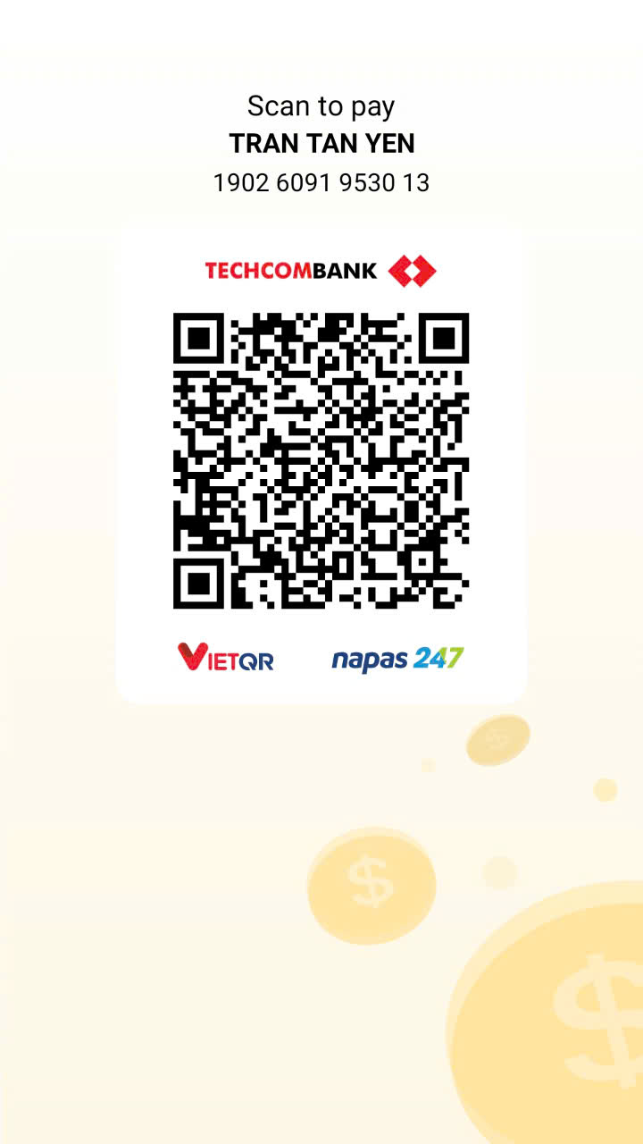 Quét mã QR để gửi quà mừng — TRAN TAN YEN